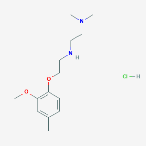 molecular formula C14H25ClN2O2 B4163493 N-[2-(2-methoxy-4-methylphenoxy)ethyl]-N',N'-dimethylethane-1,2-diamine;hydrochloride 