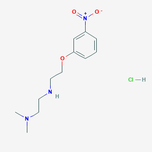 molecular formula C12H20ClN3O3 B4163521 N',N'-dimethyl-N-[2-(3-nitrophenoxy)ethyl]ethane-1,2-diamine;hydrochloride 
