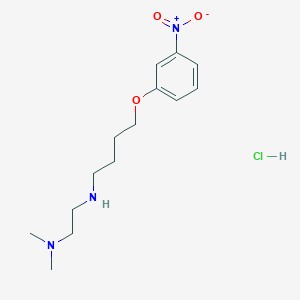 molecular formula C14H24ClN3O3 B4163557 N',N'-dimethyl-N-[4-(3-nitrophenoxy)butyl]ethane-1,2-diamine;hydrochloride 