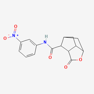 molecular formula C15H14N2O5 B4163615 N-(3-nitrophenyl)-2-oxohexahydro-2H-3,5-methanocyclopenta[b]furan-7-carboxamide 