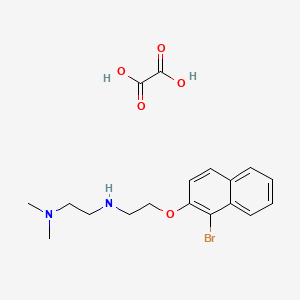 molecular formula C18H23BrN2O5 B4163623 N-[2-(1-bromonaphthalen-2-yl)oxyethyl]-N',N'-dimethylethane-1,2-diamine;oxalic acid 