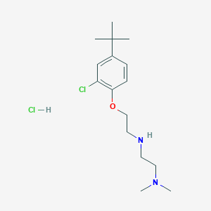 molecular formula C16H28Cl2N2O B4163742 N-[2-(4-tert-butyl-2-chlorophenoxy)ethyl]-N',N'-dimethylethane-1,2-diamine;hydrochloride 