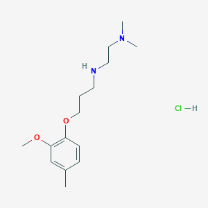 molecular formula C15H27ClN2O2 B4163876 N-[3-(2-methoxy-4-methylphenoxy)propyl]-N',N'-dimethylethane-1,2-diamine;hydrochloride 