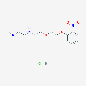 molecular formula C14H24ClN3O4 B4163958 N',N'-dimethyl-N-[2-[2-(2-nitrophenoxy)ethoxy]ethyl]ethane-1,2-diamine;hydrochloride 