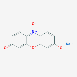 molecular formula C12H6NNaO4 B041640 3H-Phenoxazin-3-one, 7-hydroxy-, 10-oxide, sodium salt CAS No. 62758-13-8
