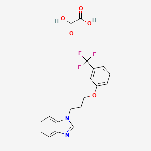 molecular formula C19H17F3N2O5 B4164003 Oxalic acid;1-[3-[3-(trifluoromethyl)phenoxy]propyl]benzimidazole 