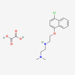 molecular formula C18H23ClN2O5 B4164033 N-[2-(4-chloronaphthalen-1-yl)oxyethyl]-N',N'-dimethylethane-1,2-diamine;oxalic acid 