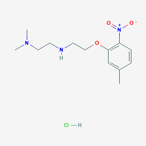 molecular formula C13H22ClN3O3 B4164101 N',N'-dimethyl-N-[2-(5-methyl-2-nitrophenoxy)ethyl]ethane-1,2-diamine;hydrochloride 