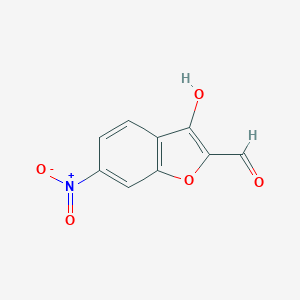 molecular formula C9H5NO5 B416414 3-Hydroxy-6-nitro-1-benzofuran-2-carbaldehyde 