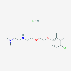 molecular formula C16H28Cl2N2O2 B4164251 N-[2-[2-(4-chloro-2,3-dimethylphenoxy)ethoxy]ethyl]-N',N'-dimethylethane-1,2-diamine;hydrochloride 