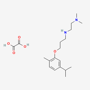 molecular formula C19H32N2O5 B4164568 N',N'-dimethyl-N-[3-(2-methyl-5-propan-2-ylphenoxy)propyl]ethane-1,2-diamine;oxalic acid 
