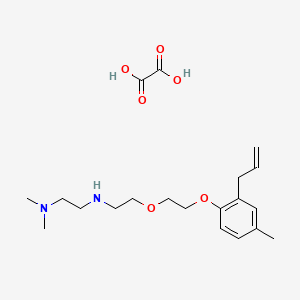 molecular formula C20H32N2O6 B4164606 N',N'-dimethyl-N-[2-[2-(4-methyl-2-prop-2-enylphenoxy)ethoxy]ethyl]ethane-1,2-diamine;oxalic acid 