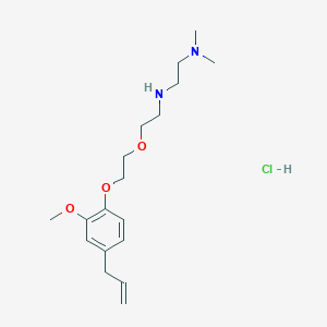 molecular formula C18H31ClN2O3 B4164630 N-[2-[2-(2-methoxy-4-prop-2-enylphenoxy)ethoxy]ethyl]-N',N'-dimethylethane-1,2-diamine;hydrochloride 