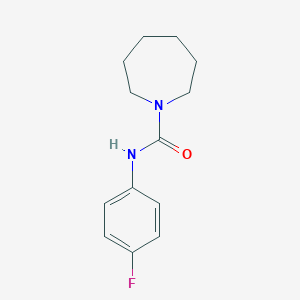 molecular formula C13H17FN2O B4164677 N-(4-fluorophenyl)azepane-1-carboxamide 