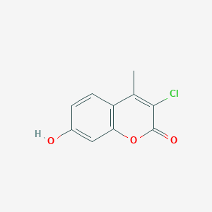 molecular formula C₄¹³C₆H₇ClO₃ B041647 3-氯-4-甲基-7-羟基香豆素 CAS No. 6174-86-3