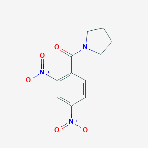molecular formula C11H11N3O5 B416495 1-({2,4-bisnitrophenyl}carbonyl)pyrrolidine 