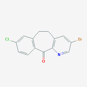 molecular formula C14H9BrClNO B041650 3-溴-8-氯-5,6-二氢-11H-苯并[5,6]环庚并[1,2-b]吡啶-11-酮 CAS No. 156073-28-8