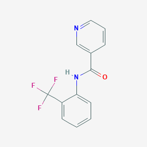 molecular formula C13H9F3N2O B416546 N-[2-(trifluoromethyl)phenyl]pyridine-3-carboxamide 