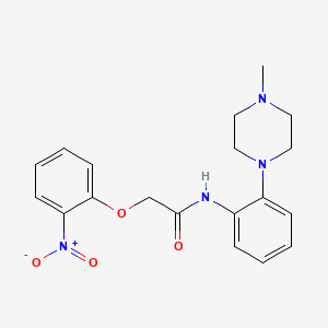 molecular formula C19H22N4O4 B4165472 N-[2-(4-methylpiperazin-1-yl)phenyl]-2-(2-nitrophenoxy)acetamide 