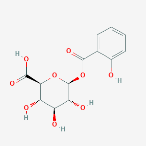 molecular formula C13H14O9 B041656 (2S,3S,4S,5R,6S)-3,4,5-trihydroxy-6-(2-hydroxybenzoyl)oxyoxane-2-carboxylic acid CAS No. 29315-53-5
