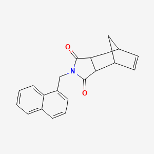 molecular formula C20H17NO2 B4165679 4-(NAPHTHALEN-1-YLMETHYL)-4-AZATRICYCLO[5.2.1.0(2),?]DEC-8-ENE-3,5-DIONE 
