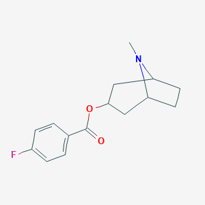 molecular formula C15H18FNO2 B041659 3-(p-Fluorobenzoyloxy)tropane CAS No. 1392492-03-3