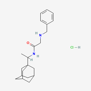 molecular formula C21H31ClN2O B4166241 N-[1-(1-adamantyl)ethyl]-2-(benzylamino)acetamide;hydrochloride 