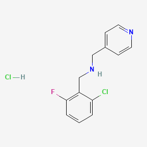 molecular formula C13H13Cl2FN2 B4166332 N-[(2-chloro-6-fluorophenyl)methyl]-1-pyridin-4-ylmethanamine;hydrochloride 