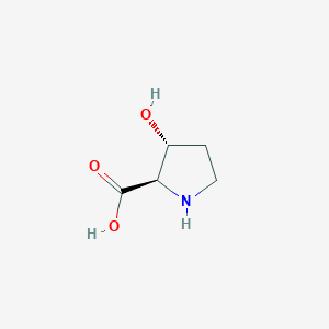 molecular formula C5H9NO3 B041664 (2R,3R)-3-hydroxypyrrolidine-2-carboxylic acid CAS No. 119677-21-3