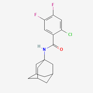 molecular formula C17H18ClF2NO B4166498 N-(1-adamantyl)-2-chloro-4,5-difluorobenzamide 