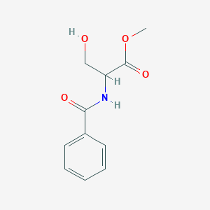 molecular formula C11H13NO4 B4167201 Methyl 2-benzamido-3-hydroxypropanoate 