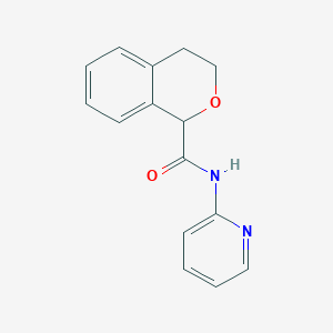 molecular formula C15H14N2O2 B4167407 N-(2-PYRIDINYL)-3,4-DIHYDRO-1H-ISOCHROMENE-1-CARBOXAMIDE 