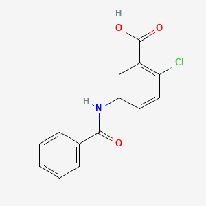 molecular formula C14H10ClNO3 B4167484 2-Chloro-5-[(phenylcarbonyl)amino]benzoic acid 