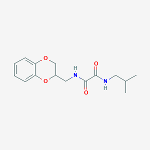 molecular formula C15H20N2O4 B4167743 N-(2,3-dihydro-1,4-benzodioxin-3-ylmethyl)-N'-(2-methylpropyl)oxamide 