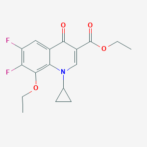 molecular formula C17H17F2NO4 B041679 Ethyl 1-cyclopropyl-8-ethoxy-6,7-difluoro-4-oxo-1,4-dihydroquinoline-3-carboxylate CAS No. 172602-83-4