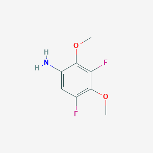 molecular formula C8H9F2NO2 B041684 3,5-Difluoro-2,4-dimethoxyaniline CAS No. 195136-67-5