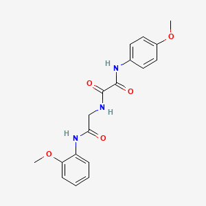 molecular formula C18H19N3O5 B4168605 N-[2-(2-methoxyanilino)-2-oxoethyl]-N'-(4-methoxyphenyl)oxamide 