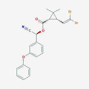 molecular formula C22H19Br2NO3 B041696 [(S)-cyano-(3-phenoxyphenyl)methyl] (1S,3S)-3-(2,2-dibromoethenyl)-2,2-dimethylcyclopropane-1-carboxylate CAS No. 64364-02-9