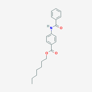 molecular formula C21H25NO3 B416969 Heptyl 4-benzamidobenzoate 