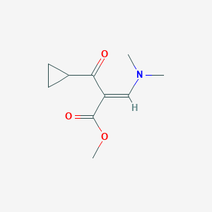molecular formula C10H15NO3 B041697 Methyl 2-cyclopropanecarbonyl-3-(dimethylamino)prop-2-enoate CAS No. 340774-26-7