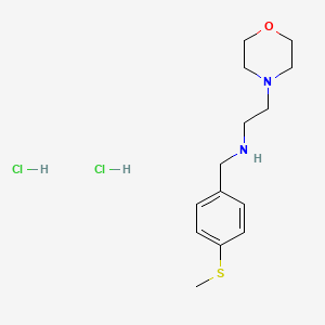 molecular formula C14H24Cl2N2OS B4169815 N-[(4-methylsulfanylphenyl)methyl]-2-morpholin-4-ylethanamine;dihydrochloride 