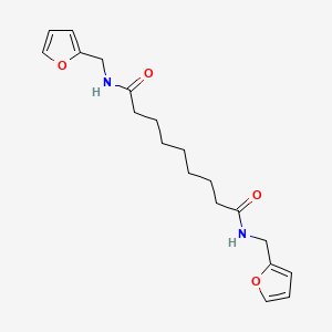 molecular formula C19H26N2O4 B4170533 N,N'-bis(furan-2-ylmethyl)nonanediamide 