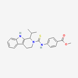 molecular formula C23H25N3O2S B4170612 methyl 4-({[1-(propan-2-yl)-1,3,4,9-tetrahydro-2H-beta-carbolin-2-yl]carbonothioyl}amino)benzoate 