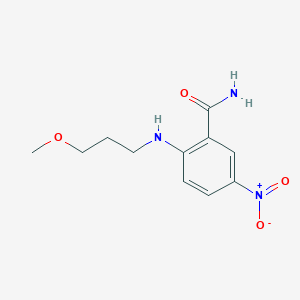 molecular formula C11H15N3O4 B4170641 2-(3-Methoxypropylamino)-5-nitrobenzamide 