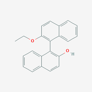 molecular formula C22H18O2 B041707 1-(2-Ethoxynaphthalen-1-yl)naphthalen-2-ol CAS No. 113667-18-8