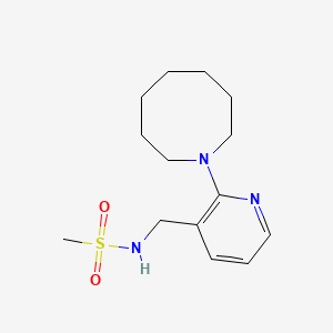 molecular formula C14H23N3O2S B4170946 N-[[2-(azocan-1-yl)pyridin-3-yl]methyl]methanesulfonamide 