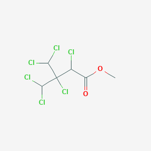 molecular formula C6H6Cl6O2 B041710 2,3,4,4-Tetrachloro-3-(dichloromethyl)butanoic Acid Methyl Ester CAS No. 97055-35-1