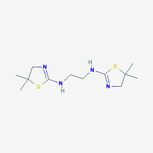 molecular formula C12H22N4S2 B4171138 N1,N2-bis(5,5-dimethyl-4H-1,3-thiazol-2-yl)ethane-1,2-diamine 