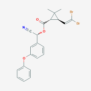 molecular formula C22H19Br2NO3 B041713 [(R)-cyano-(3-phenoxyphenyl)methyl] (1S,3R)-3-(2,2-dibromoethenyl)-2,2-dimethylcyclopropane-1-carboxylate CAS No. 106454-65-3