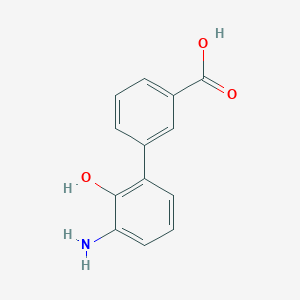 molecular formula C13H11NO3 B041717 3'-Amino-2'-hydroxy-[1,1'-biphenyl]-3-carboxylic acid CAS No. 376592-93-7